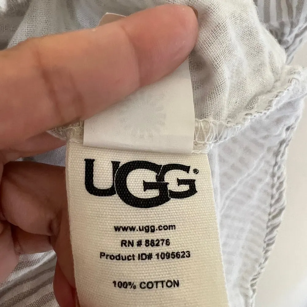 UGG Raven Stripe PJ Button Down Shirt Pajama Size S - Image 8