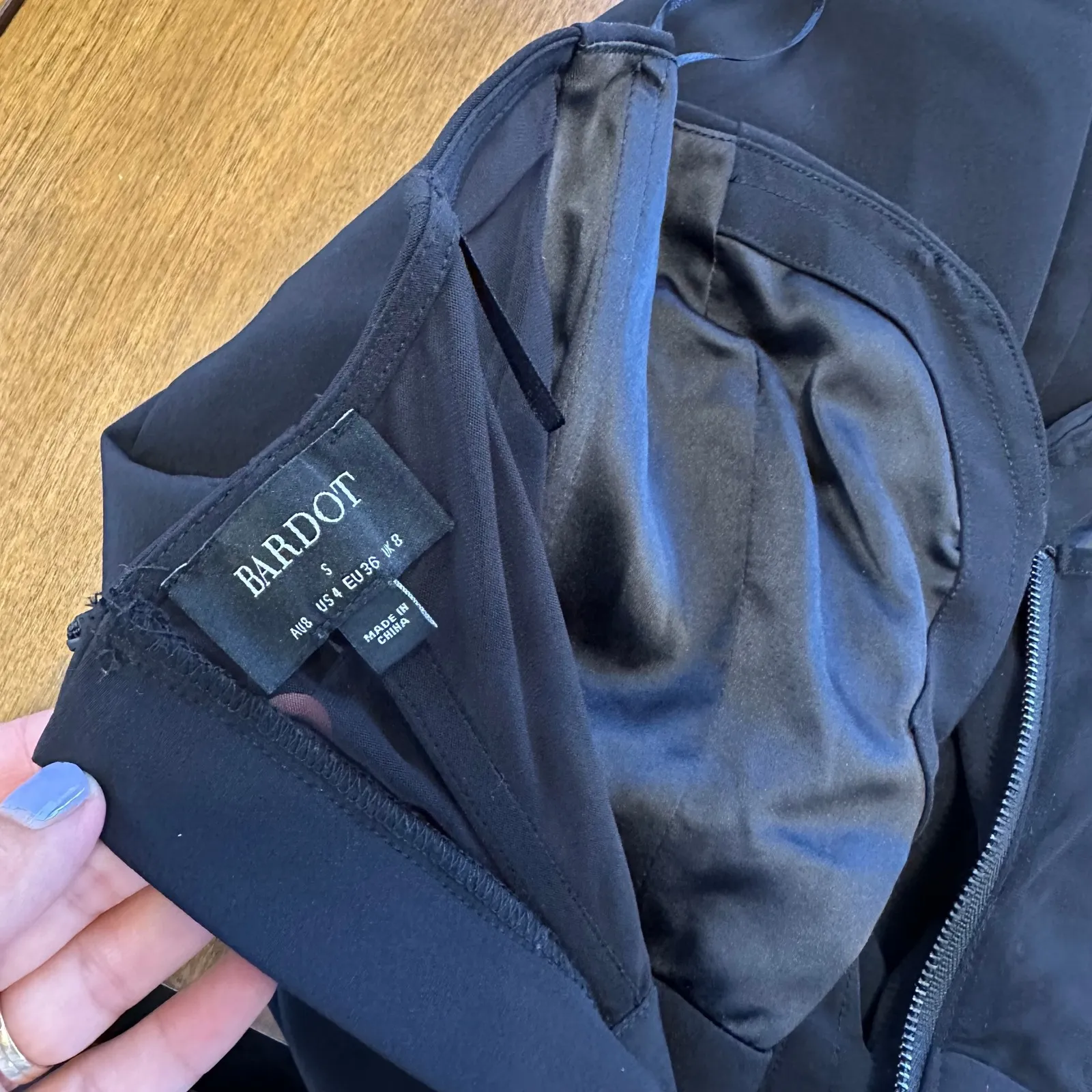 Bardot‎ Eleni Strapless Plunge Neck Jumpsuit Size Small Romper Party Clubwear - Image 10