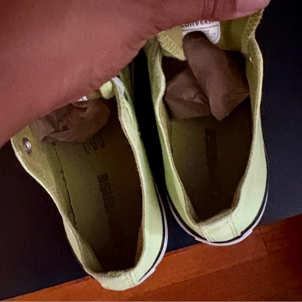 Converse Lime Green Low Top All Star - Image 8