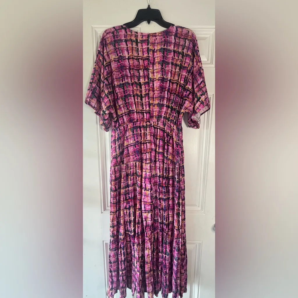 ENTRO NEW HOLDING ON TIGHTLY V NECK MAXI size large Colorful chic boutique - Image 8