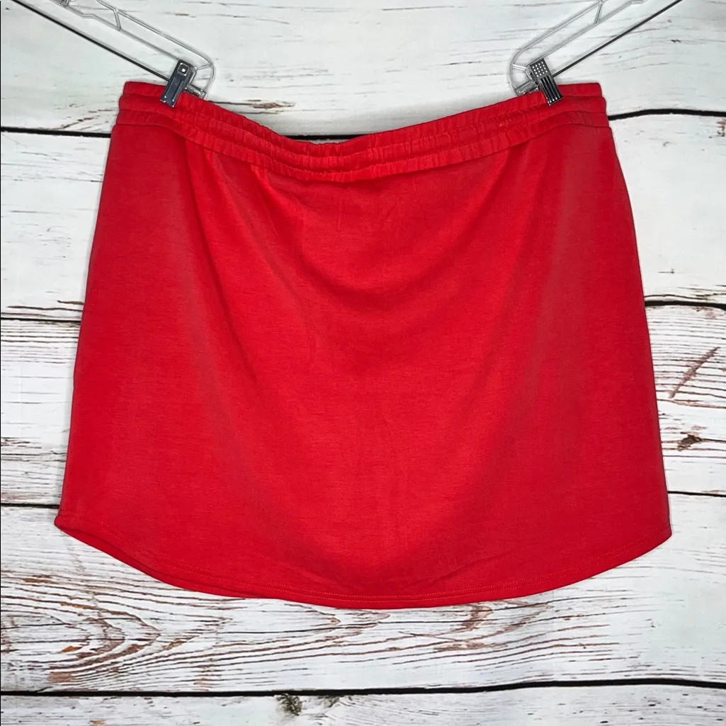 Maurices NWT Size 3X Coral Pink Pull On Skort - Skirt w/ Shorts - Image 2