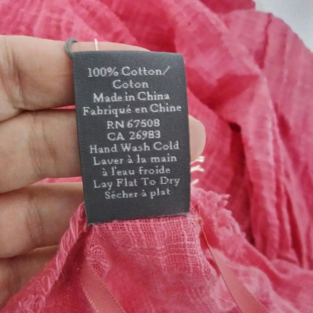 Vince Camuto Natural Sun Kissed Coral Cardigan Cover Up Beach Vacation Size OS - Image 9