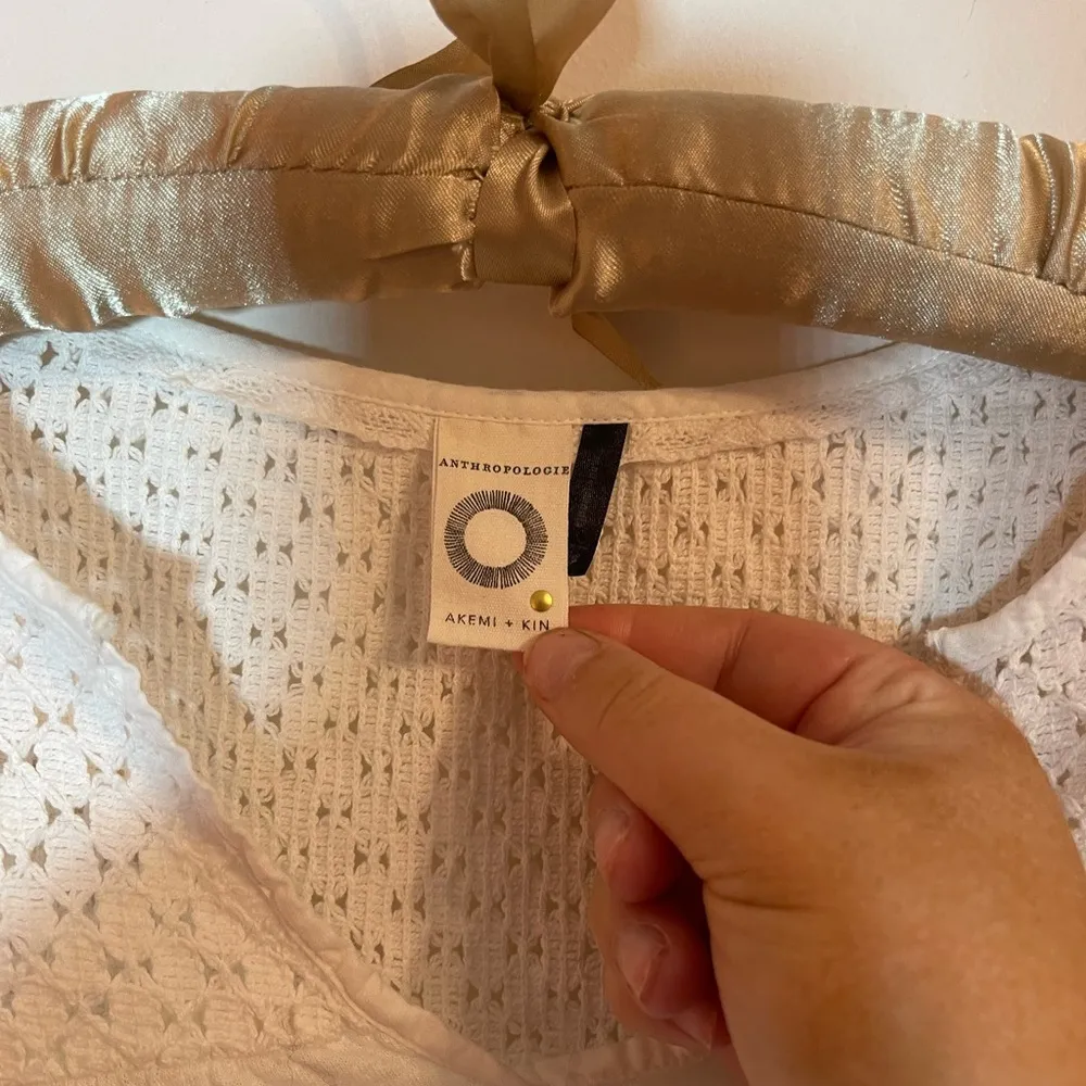 anthropologie akemi + kin collection white top sizeXS - Image 3