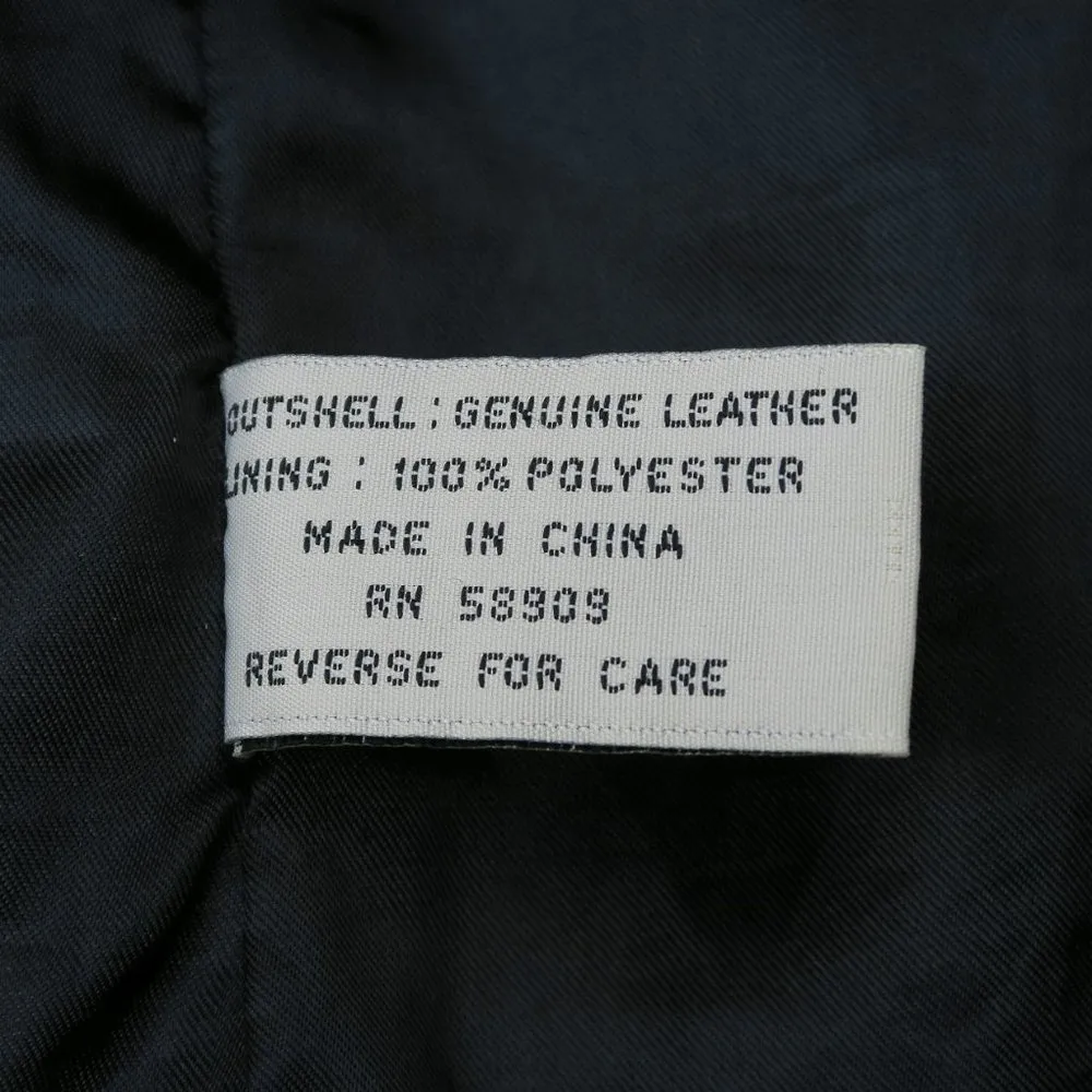 Vintage 90s Preston & York Black Leather Blazer Jacket - Image 10