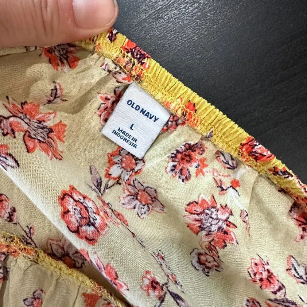 OLD NAVY Floral Tiered Strappy Sundress Tank Dress - Large - Image 9