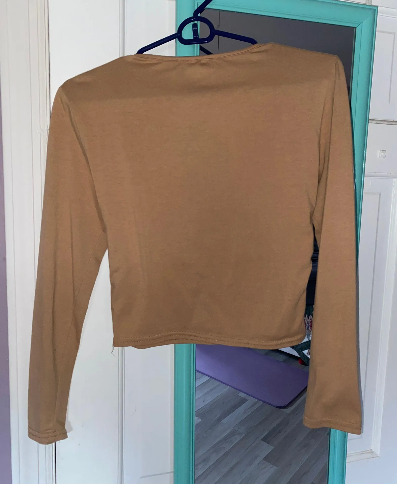 Yoins Tan Crop Top - Image 5