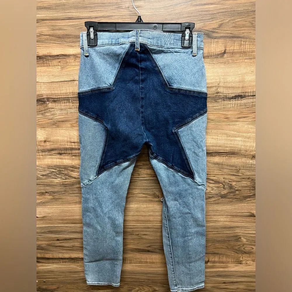 Revice Star Butt Jeans Womens 29/US 8 Blue Denim Distressed High Rise Stretch - Image 3