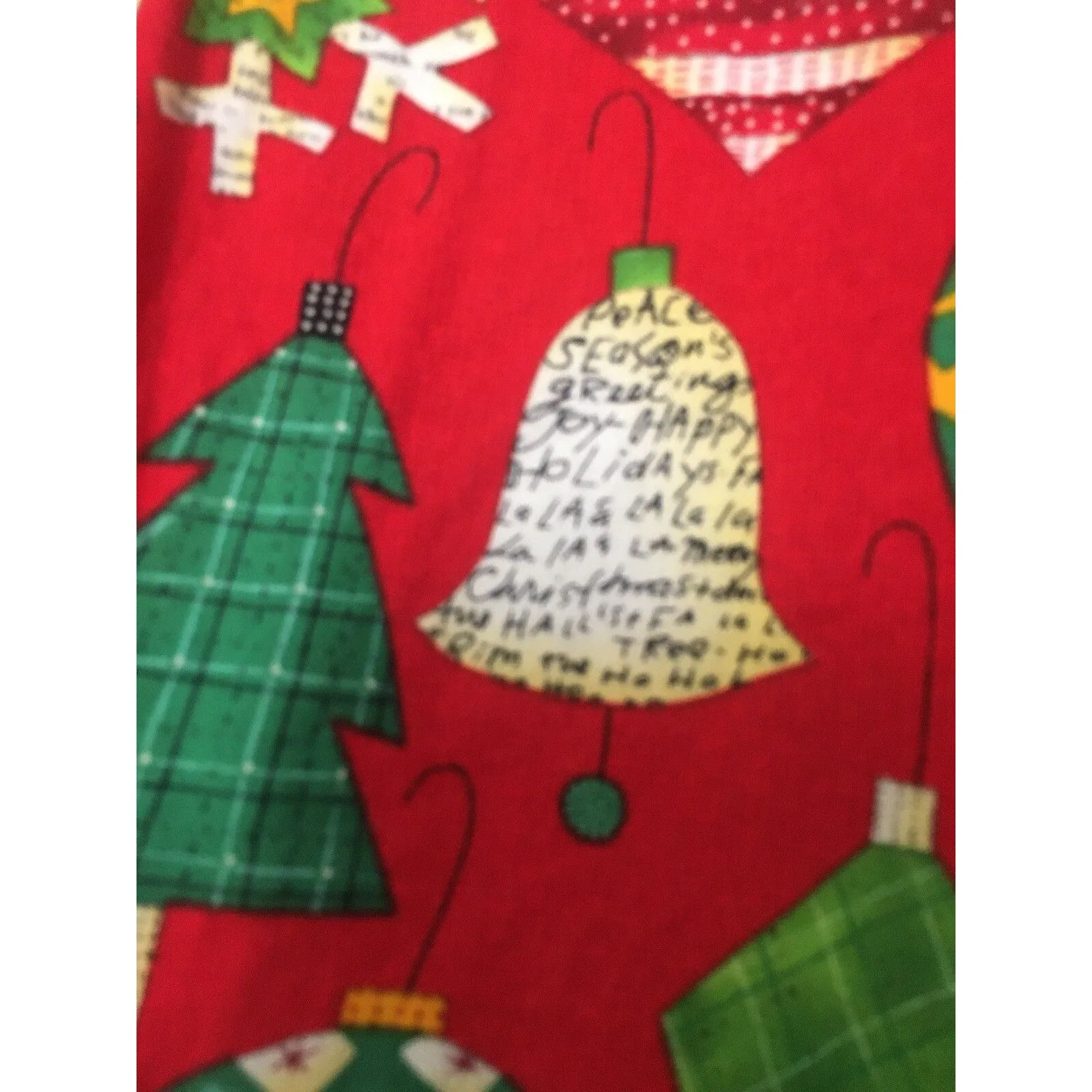 Peaches Women's Christmas Holiday Theme Scrub Top Nurse Medical Size L Size L - Image 10