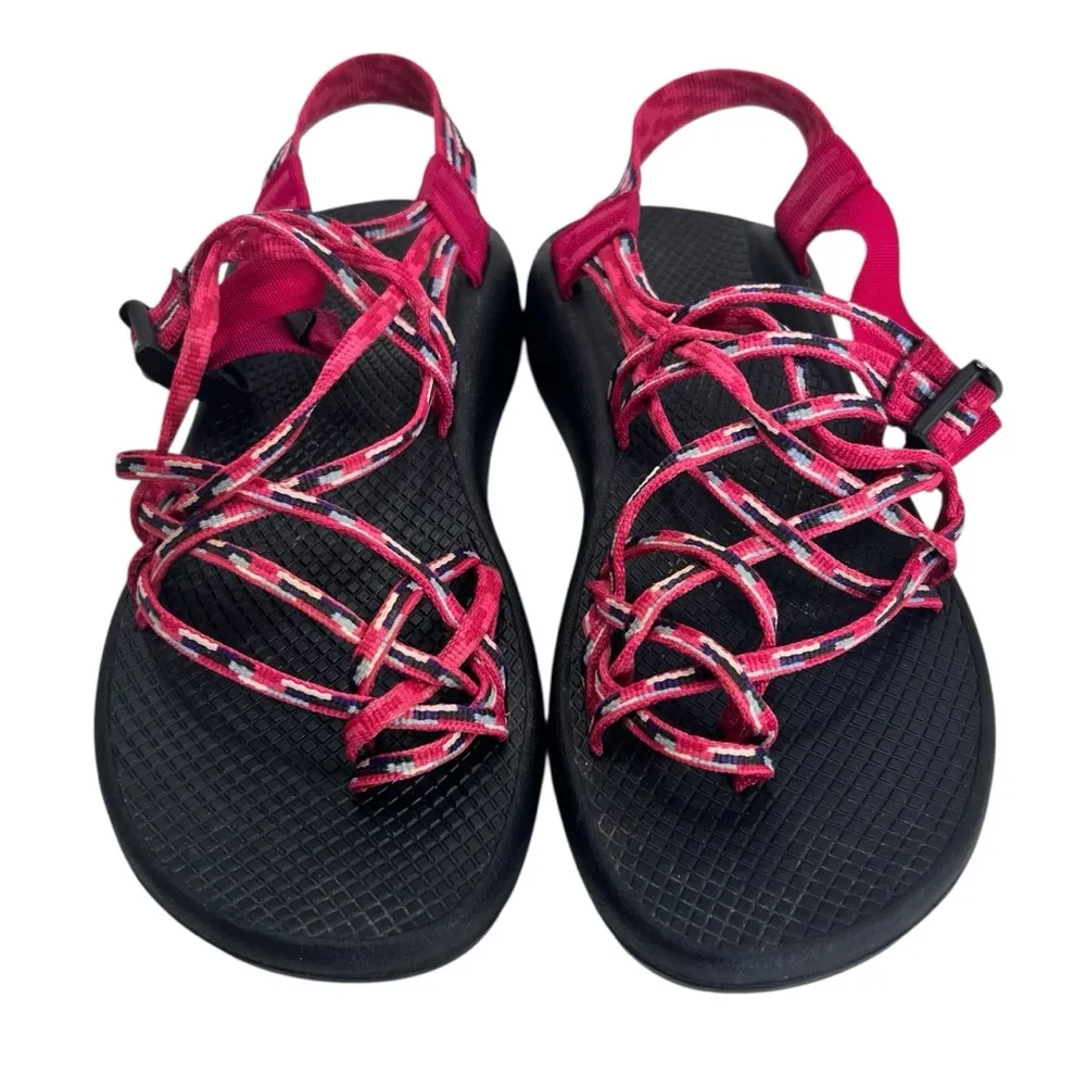 Chaco Women's ZX3 Pink Triple Strap Sandals - Image 3