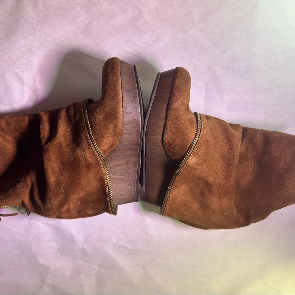 Not Rated Brown Heeled Boots - Image 10
