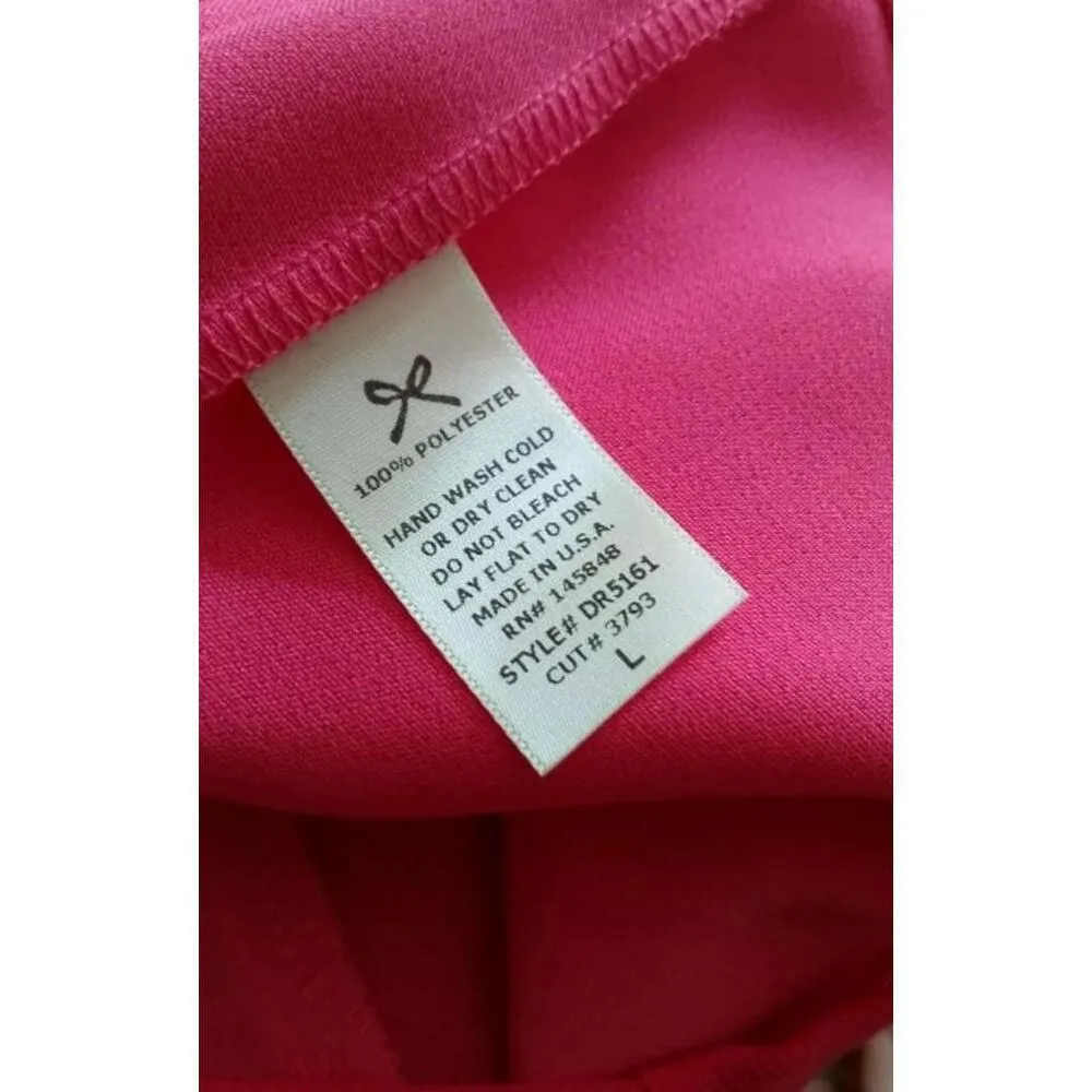 Fuchsia Hot Pink Scoop Neck Textured Shift Dress by Everly from Modcloth Barbie - Image 6