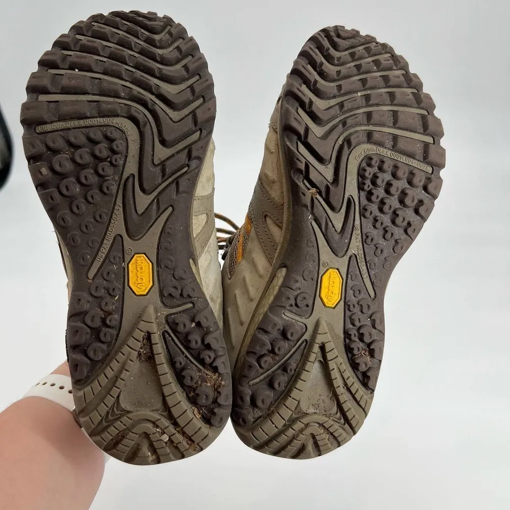 MERRELL Womens Hiking Shoes WaterProof Brindle Brown Size 8 Trail Siren Sport - Image 2