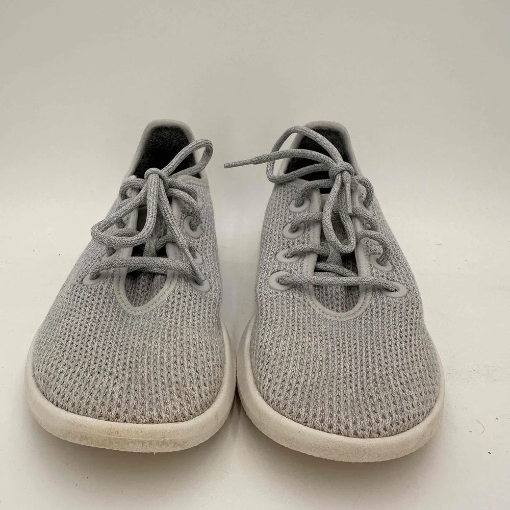 Allbirds Women's TR Trail Tree Runners Lace-Up Knit Grey Wool Sneakers Size 9 - Image 3