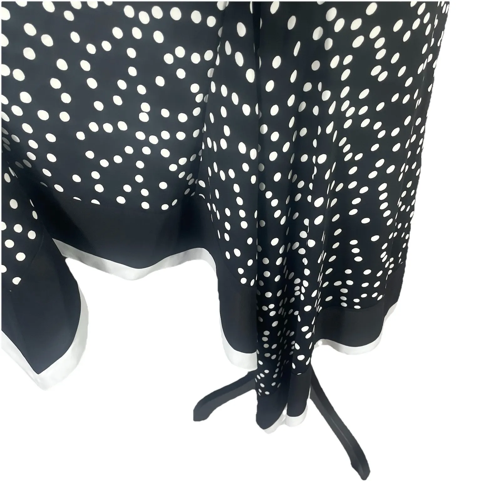 NWT Joseph‎ Ribkoff Handkerchief Hem Polka Dot Sleeveless Midi Dress Size 8 - Image 5