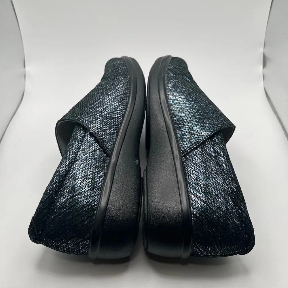 Alegria Women's Lauryn Loafer Size 38 8 Slip On Nursing Shoe Blue Metallic - Image 10