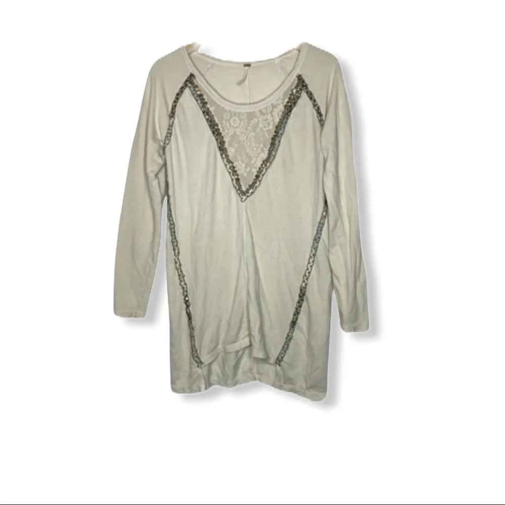 Free People Beaded Top Raw Edges - Image 10