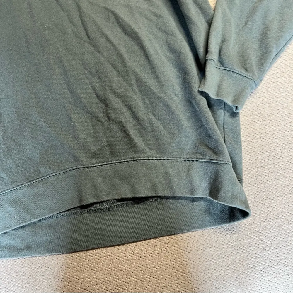 Women’s Teal Blue Mock Neck Oversized Relaxed Fit Sweater Size Large EUC - Image 2