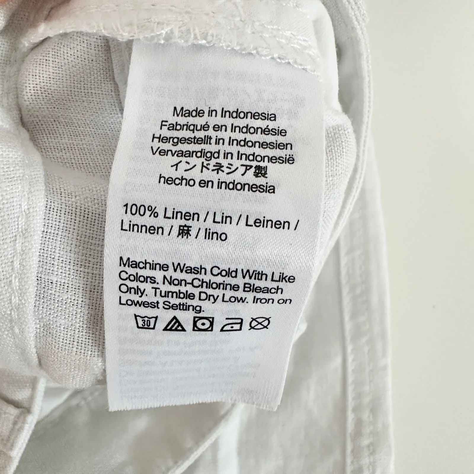 Madewell The Tall Zoe Relaxed Wide Pant in 100% Linen Salt White US 10T NWT - Image 13