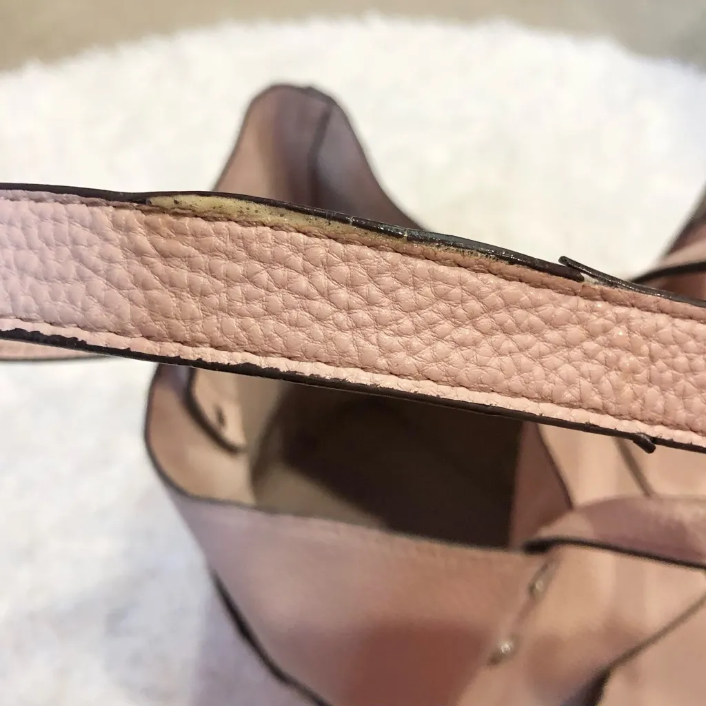 Steve Madden‎ Faux Leather Tote Bag Blush Pink - Image 10