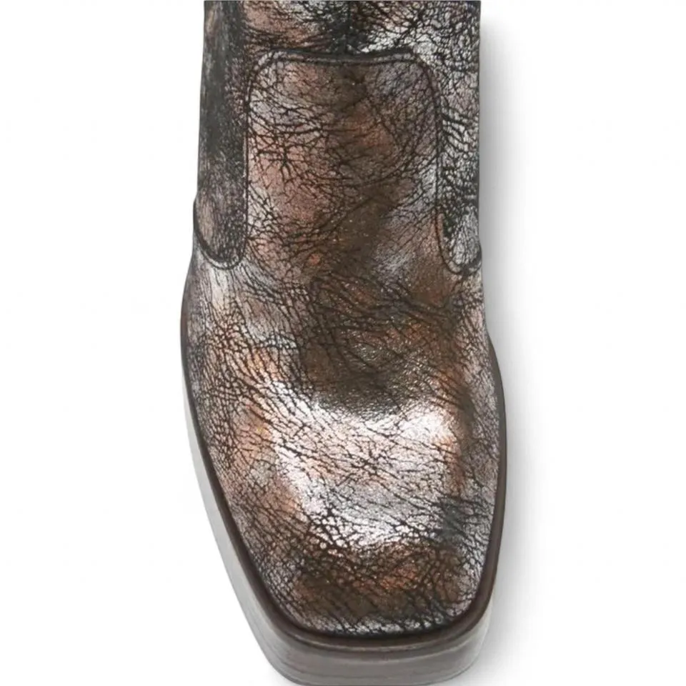 Free People Metallic Platform Boots‎ - Image 4