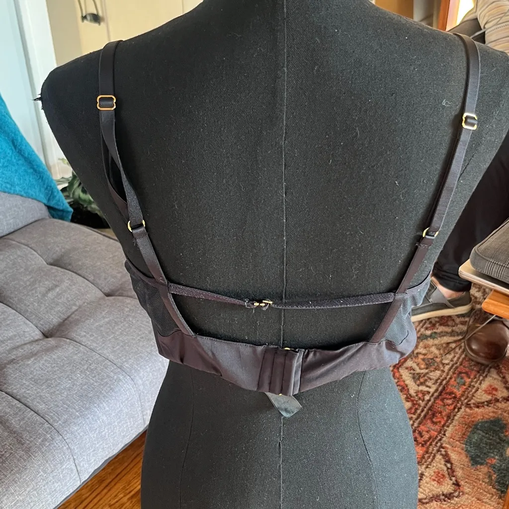 Bluebella Black Mesh Underwire sheer bra size 38D - Image 2