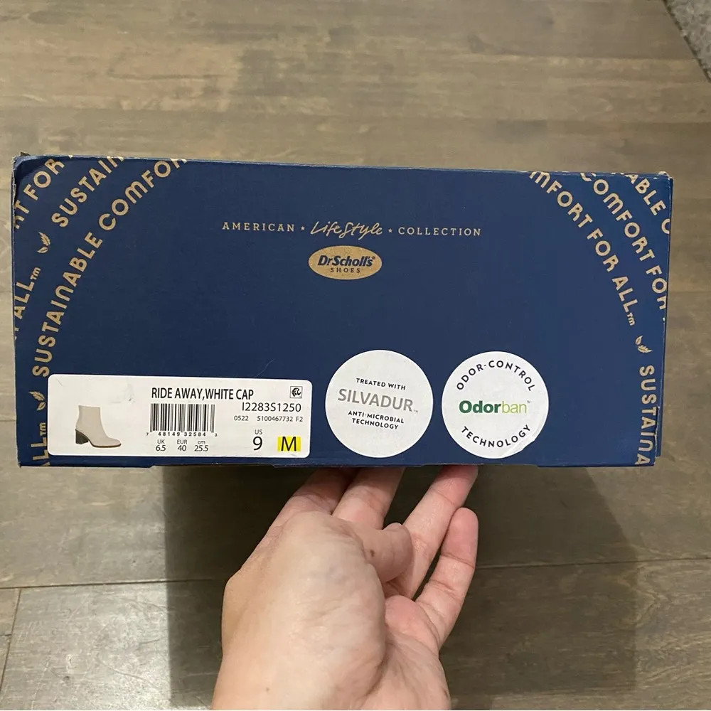 NEW Dr. Scholl's Shoes Women's Ride Away Mid Shaft Boots Calf in White Cap Size 9 - Image 2