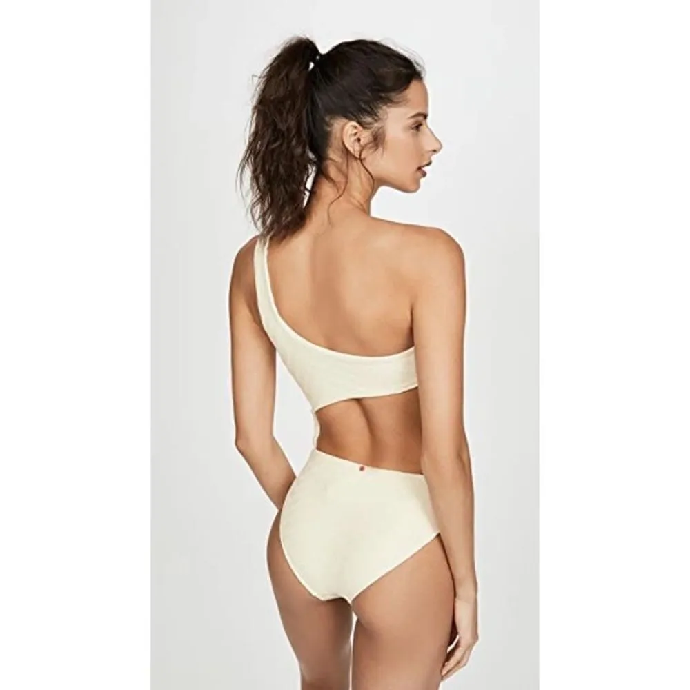 New. Red Carter Asymmetric ivory swimsuit. MSRP $162. Medium - Image 6