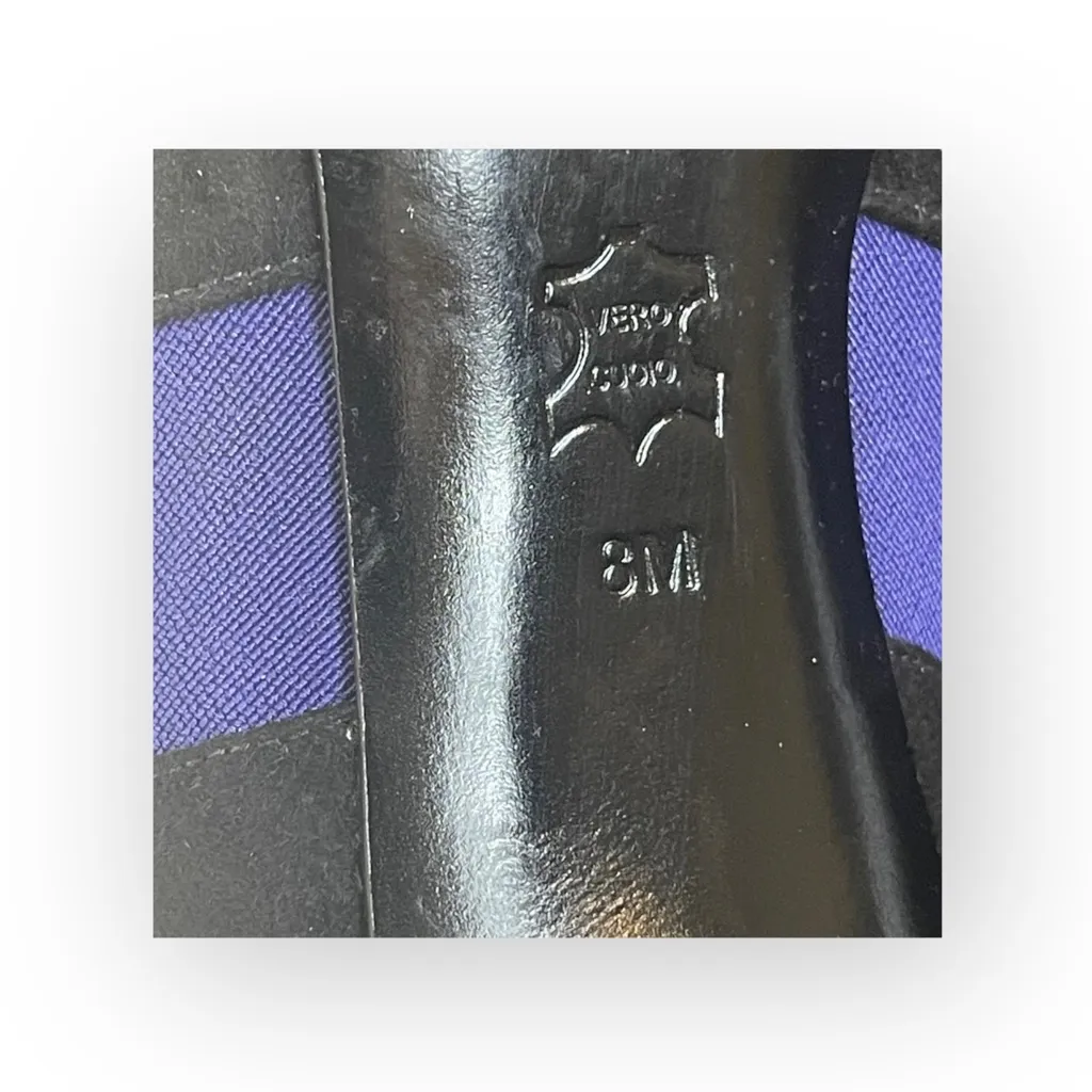 Via Spiga ✿ Blaire Suede Pointy Toe Heeled Ankle Booties ✿ Black Violet ✿ 8M ✿ Size 8 - Image 12