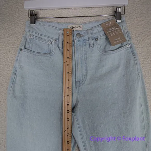 New! Madewell The Curvy Perfect Vintage Jean chesthunt‎ wash size 27 - Image 6