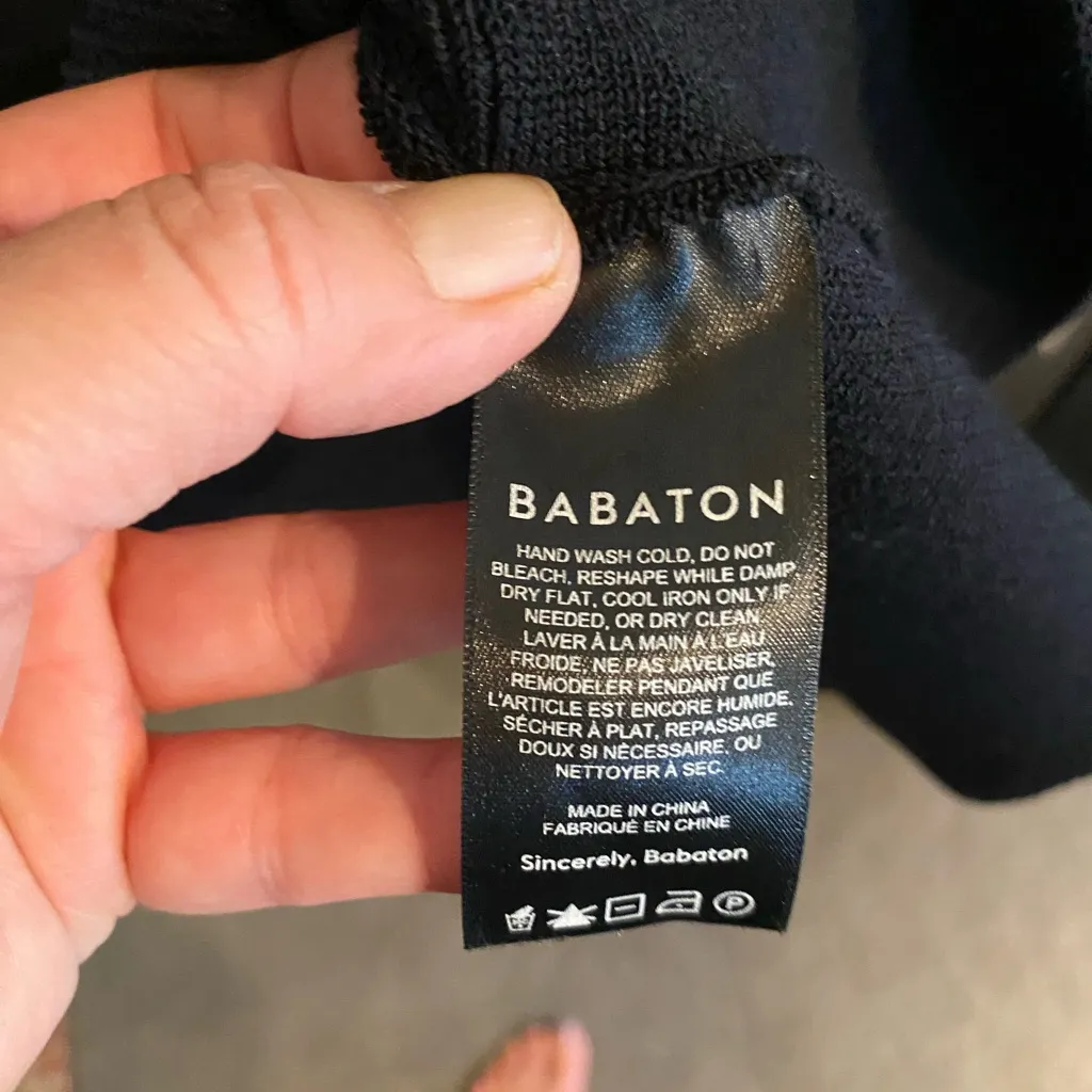 Aritzia Babaton Black Ribbed Sculpt Knit Racer Back Dress classic minimalist - Image 12