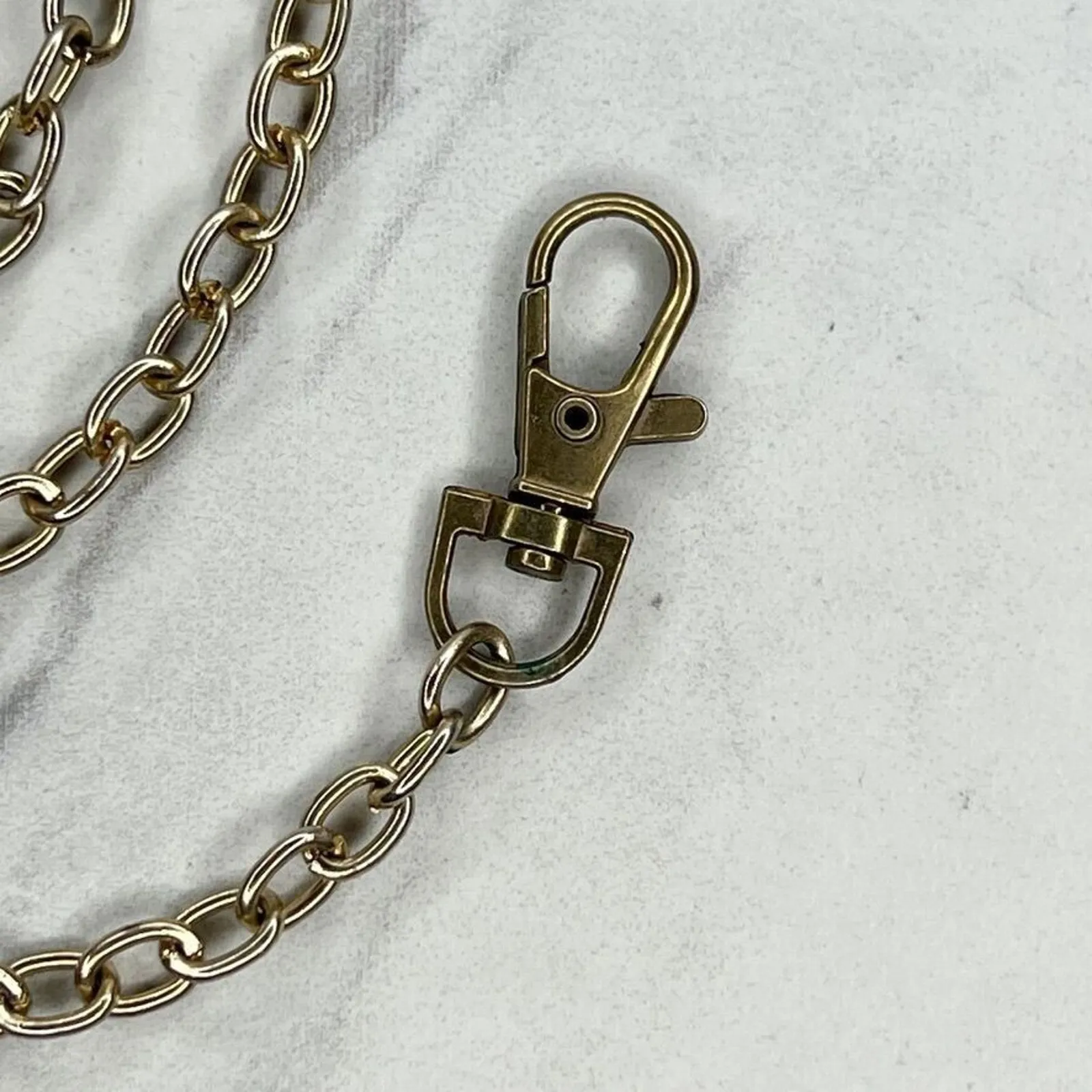 Gold Tone Simple Basic Chain Link Belt XS/Small (XS/S) ✨ - Image 2