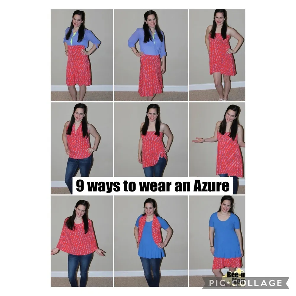 NEW! $35 LULAROE AZURE Skirt XL Bright Geometric Triangles - Image 8