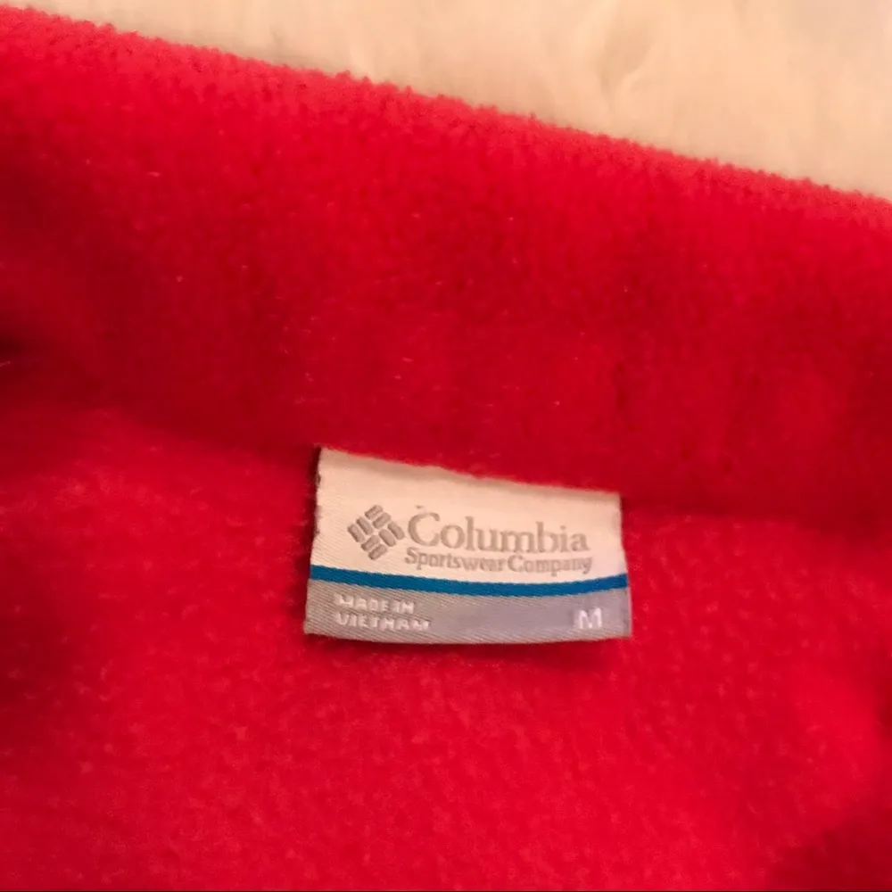 Columbia Red fleece zip-up jacket - Image 6