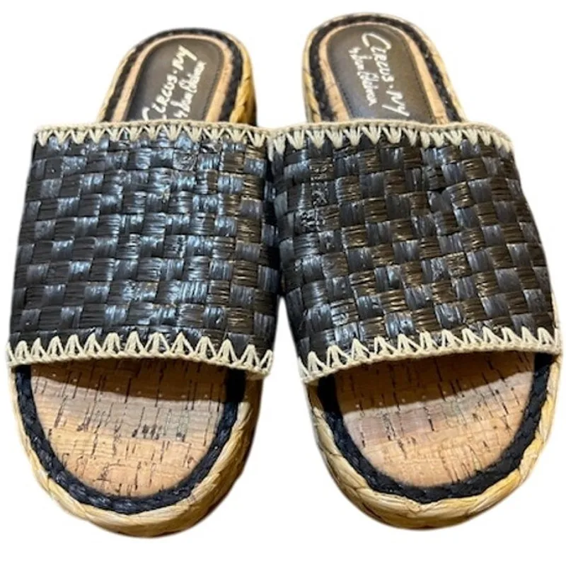 CIRCUS NY SAM EDELMAN Woman's Wallis Slide Sandal Size 7.5 Woven Weave Braided - Image 3