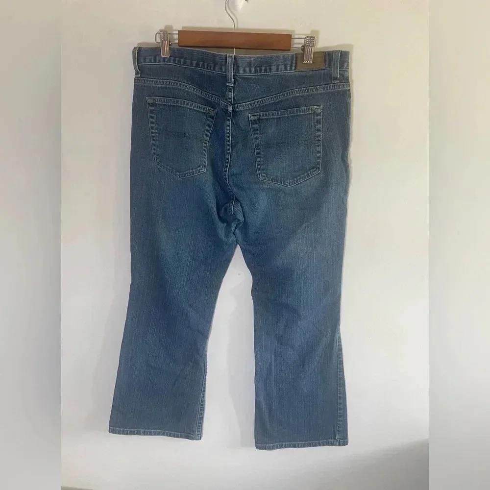 Tommy Hilfiger Low Rise Bootcut Y2K Trendy Dark Wash Jeans Plus Size 14 2006 093 - Image 3