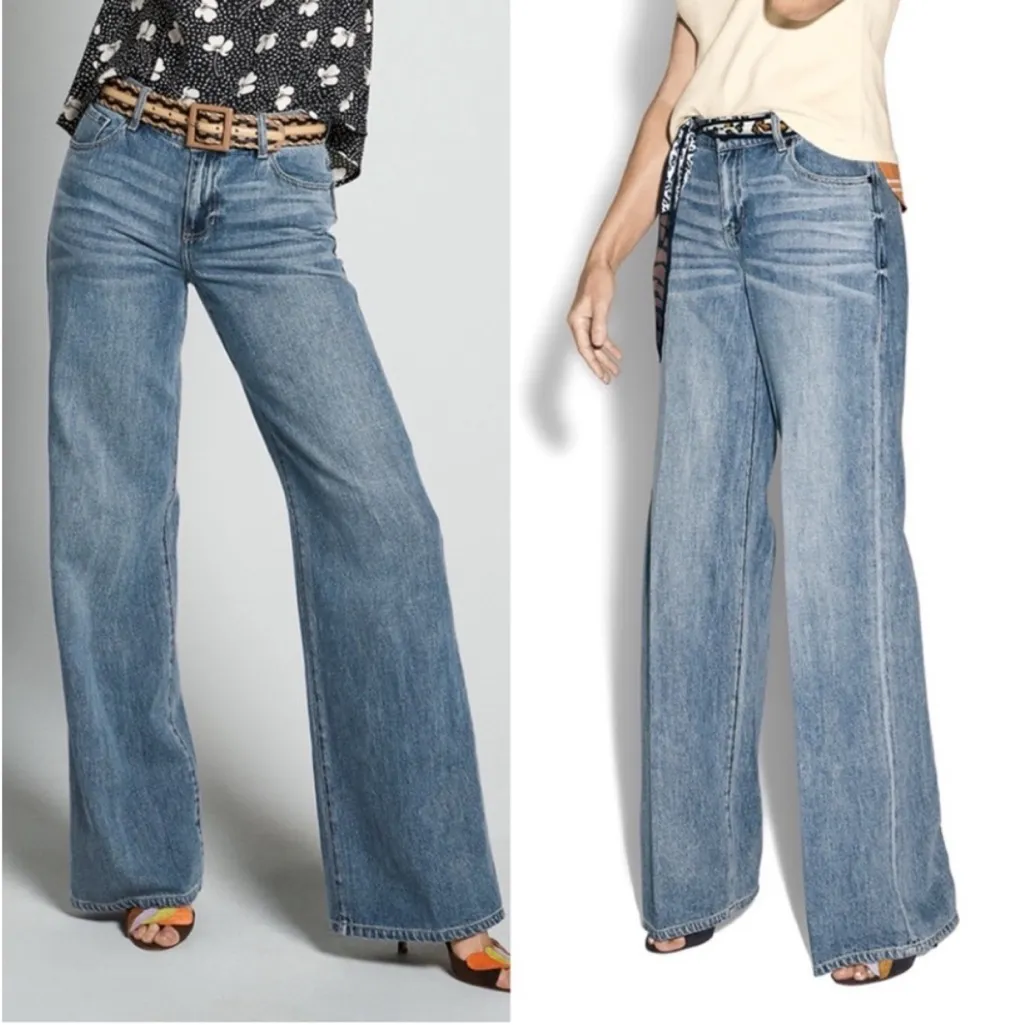 CAbi Ashbury 70s Wide Leg High‎ Rise Jeans Spring 2024
Style #6491L Size 14 Long - Image 2