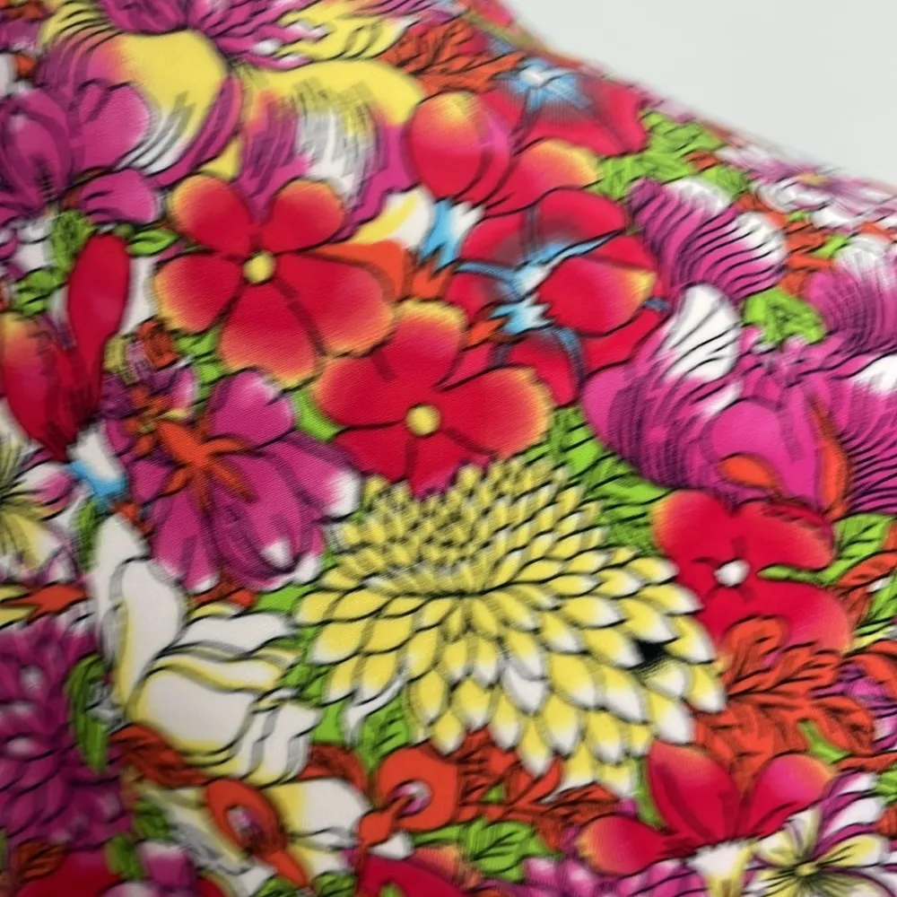 Josie Natori Rainbow Floral Open Front Robe - Image 6