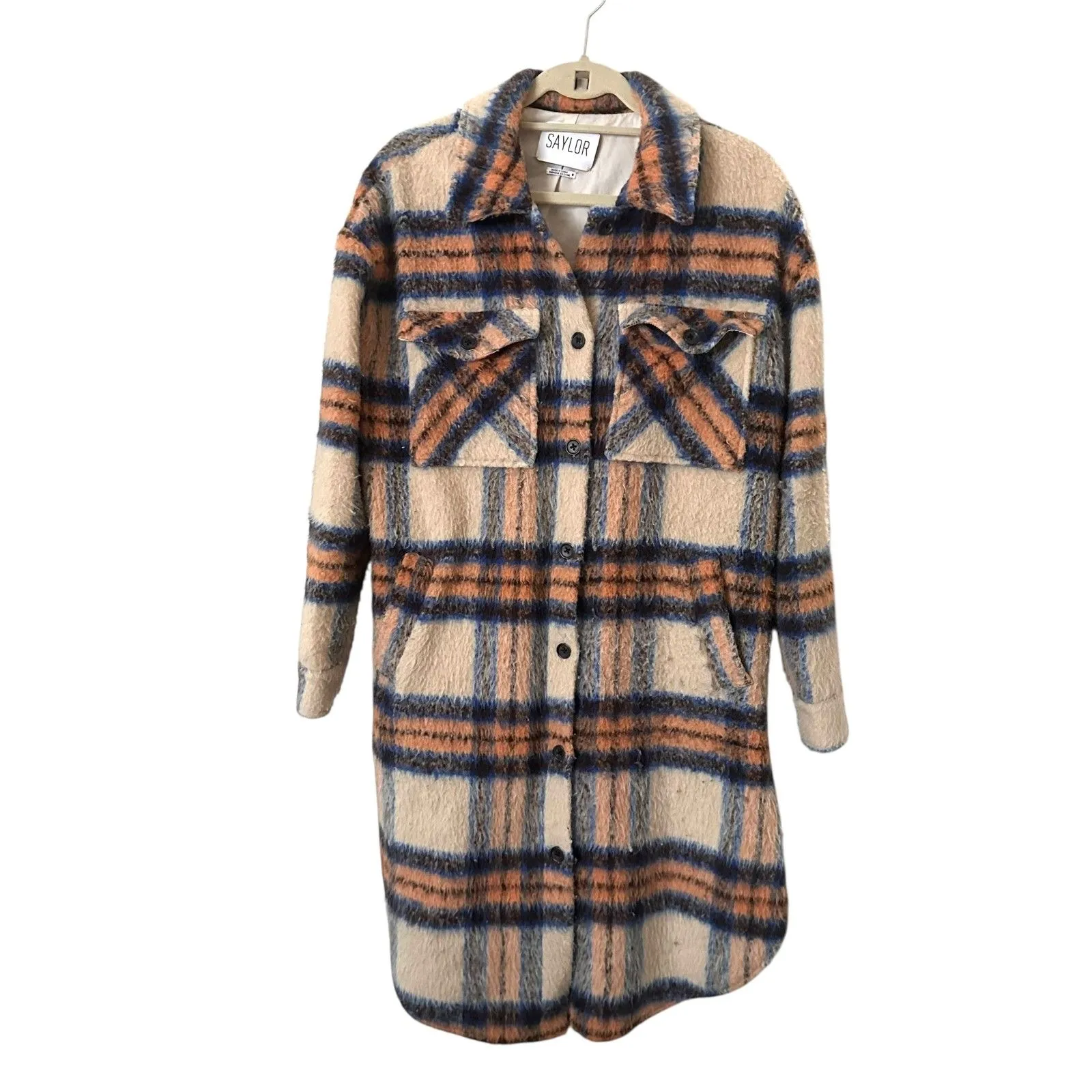 SAYLOR Tieghan‎ Trucker Wool Blend Jacket Medium - Image 2