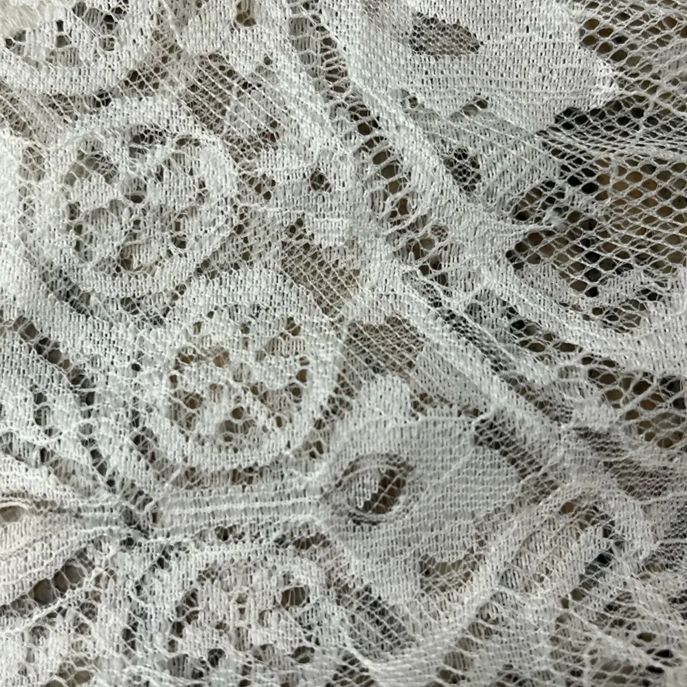 RAIN Ivory Lace Crochet Tunic Blouse Women’s L | Sheer Angelcore Boho Prairie White Size L - Image 10