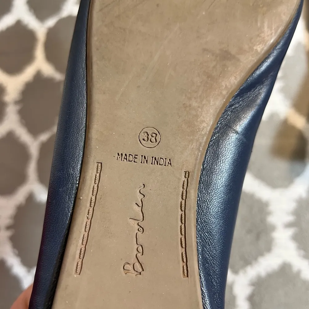 Boden Blue Ballet Flats Leather and Elasticized Edge Size undefined - Image 11