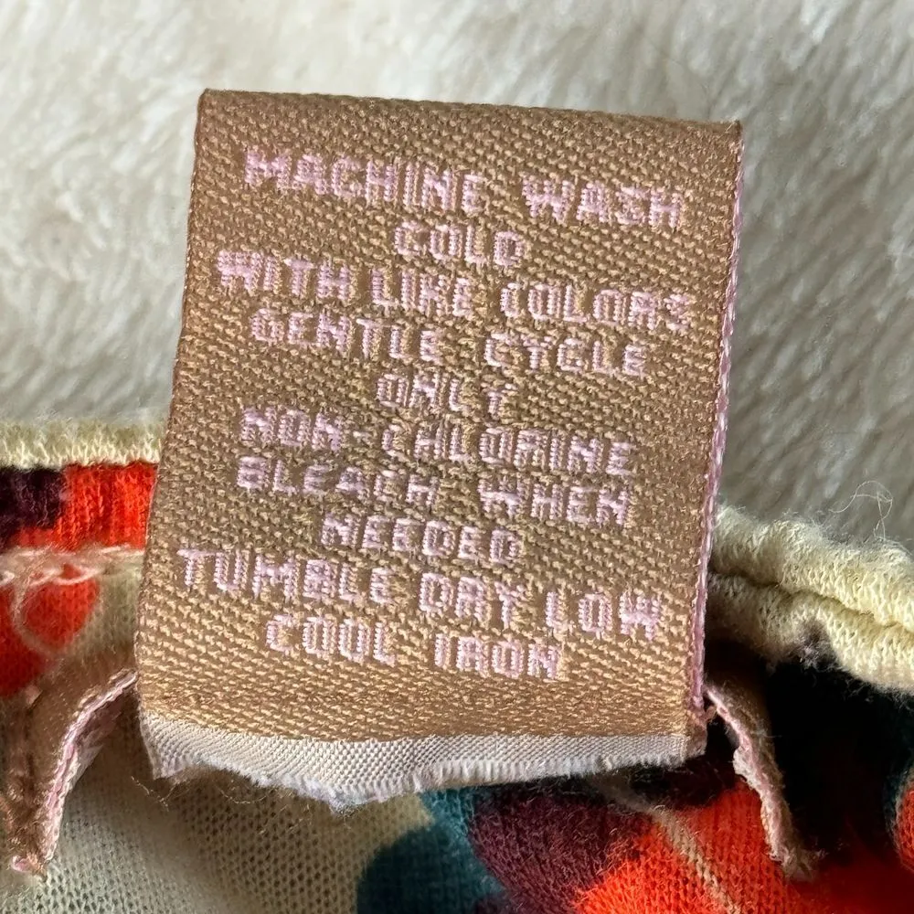 Vtg Y2K Twenty One Halter Dress Size S Floral Multicolor Sleeveless Boho Cottage - Image 7