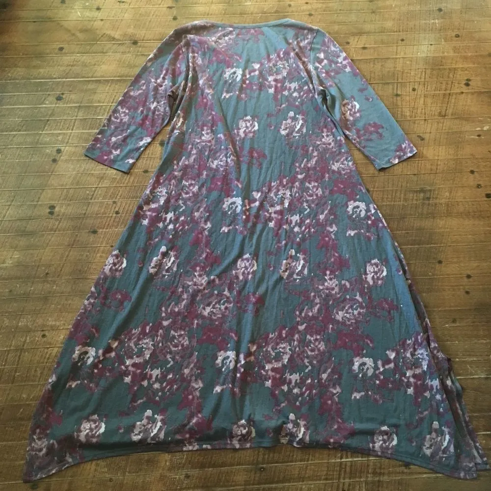 Soft Surroundings M floral flowy maxi dress - Image 3