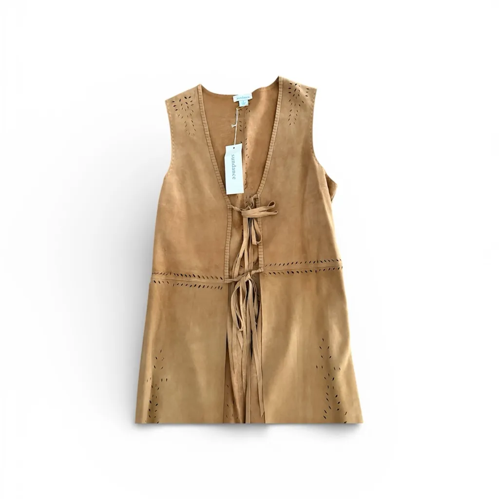 Sundance Flannery Fringe Vest - Image 4