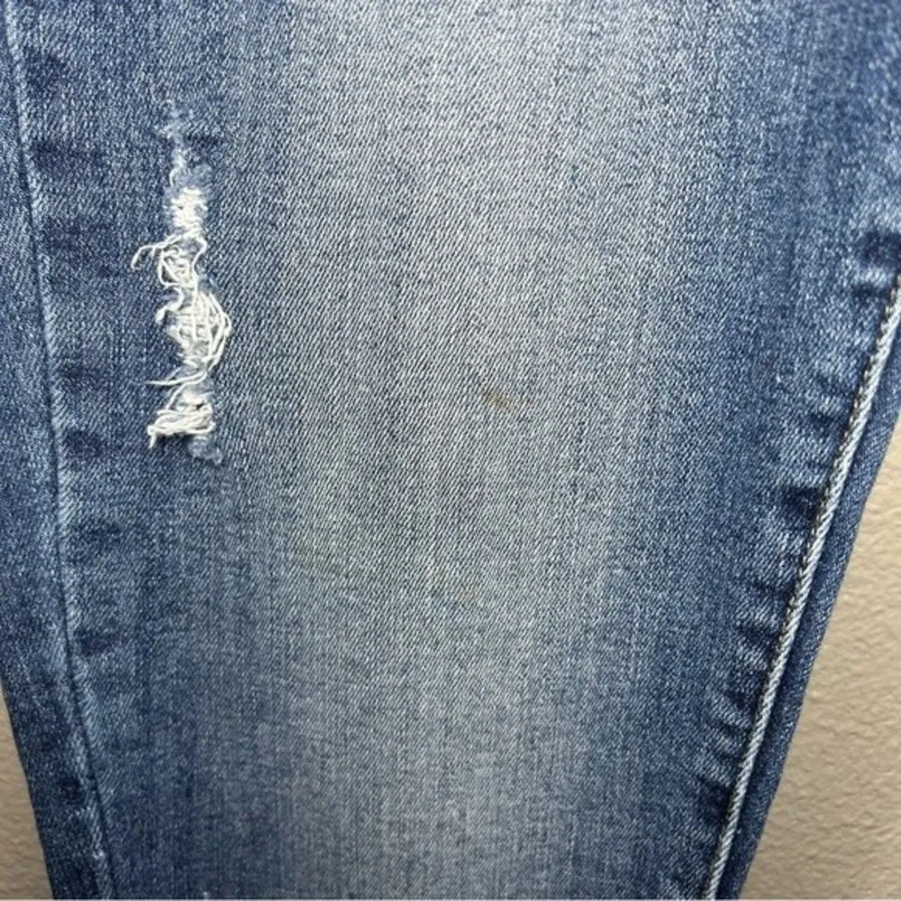 Kancan Valerie mid rise ankle frayed hem skinny stretch jeans women's size 27 - Image 10