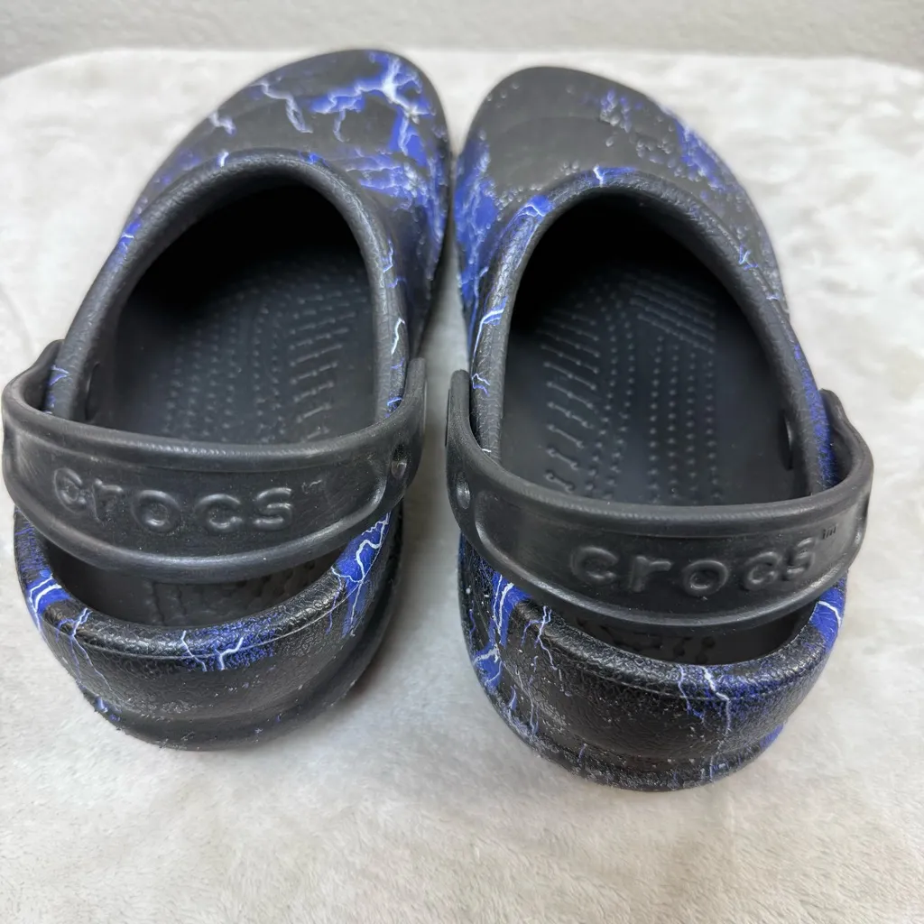 CROCS at work unisex Black and Blue Clogs - Image 4