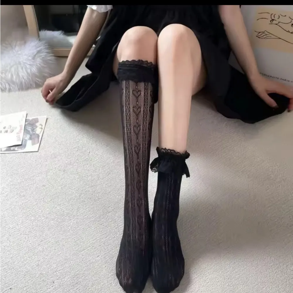 Elegant Black Lace Knee - Image 2