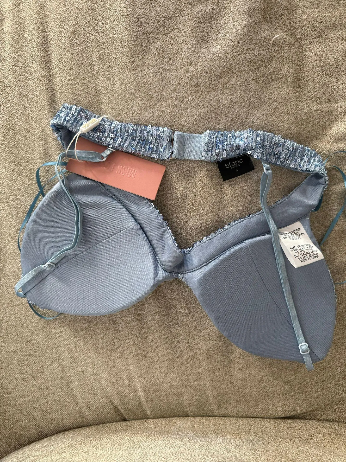 Baby Blue Sequin Two Piece Set - Image 7