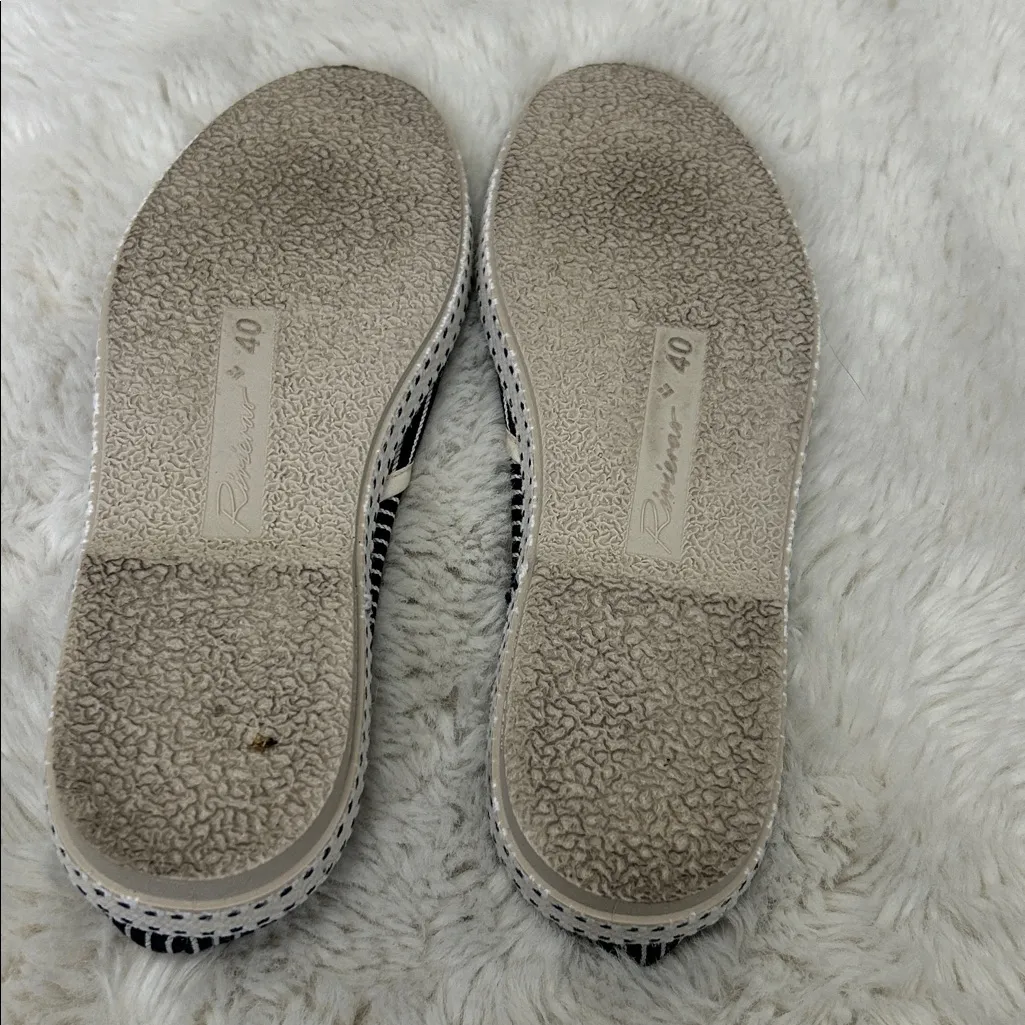 Rivieras Jean Raye 1056 Canvas Striped Loafer Size 9 - Image 10