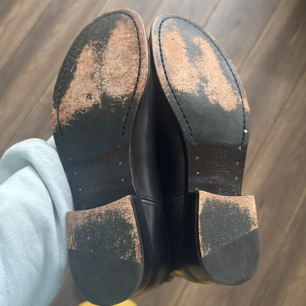 Frye Melissa Button Tall Leather black Boots - Image 10