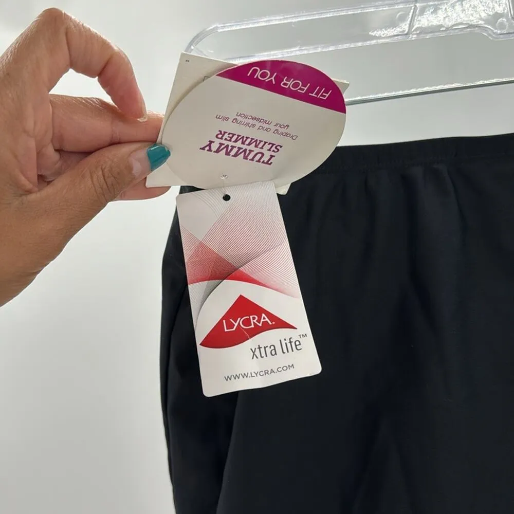 Croft & Barrow Black Ruffle Swim Skirt Beach Pool Vacation Tennis size 12 - Image 4